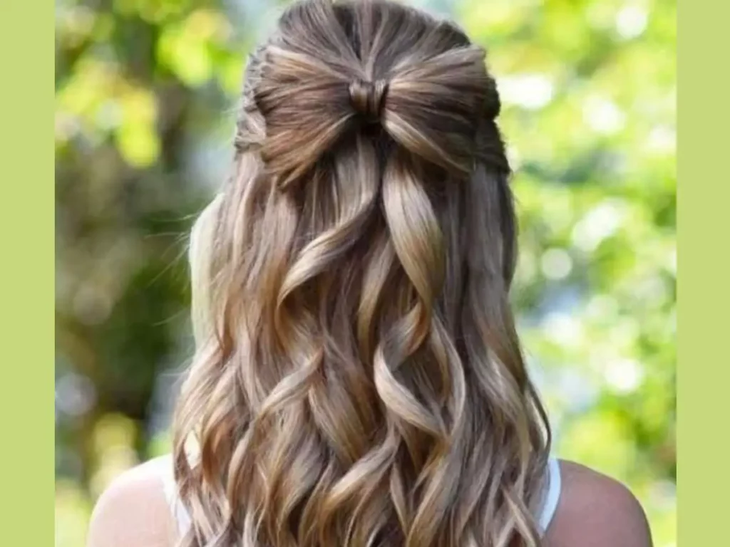 Bow tie Curly hairstyle