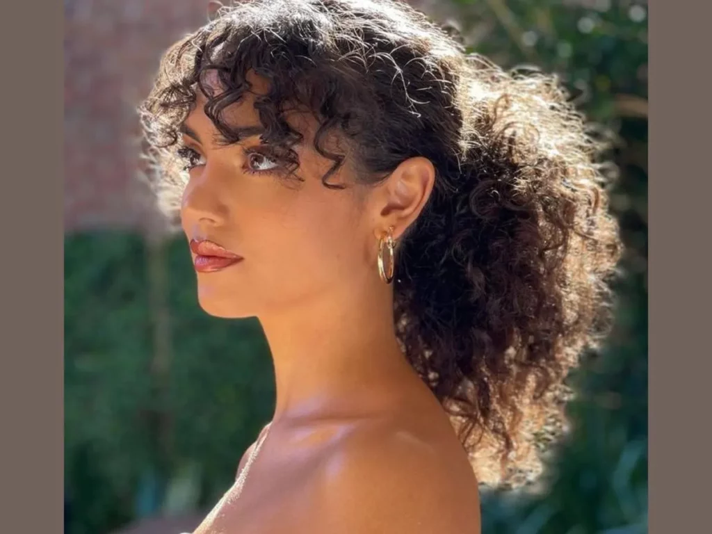 Curly Fringe Hairstyle